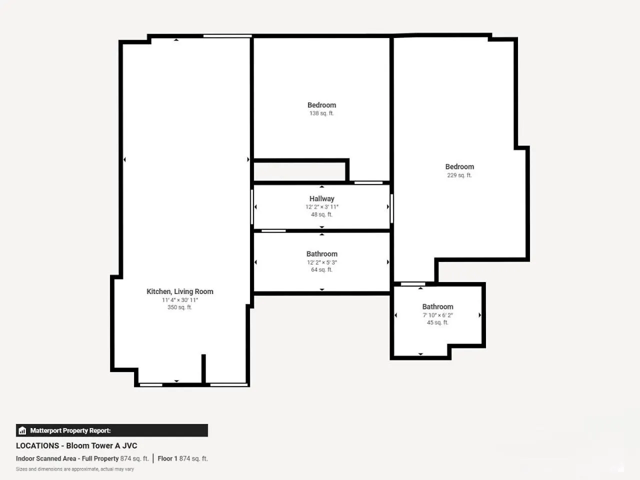 Bloom Tower A - Two Bedroom With City Skyline View Dubaï Appartement